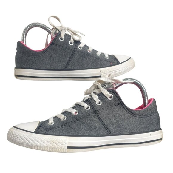 Converse Chuck Taylor All Star Womens 7 Gray Pink Canvas Sneakers Pillow Tongue - Picture 3 of 7